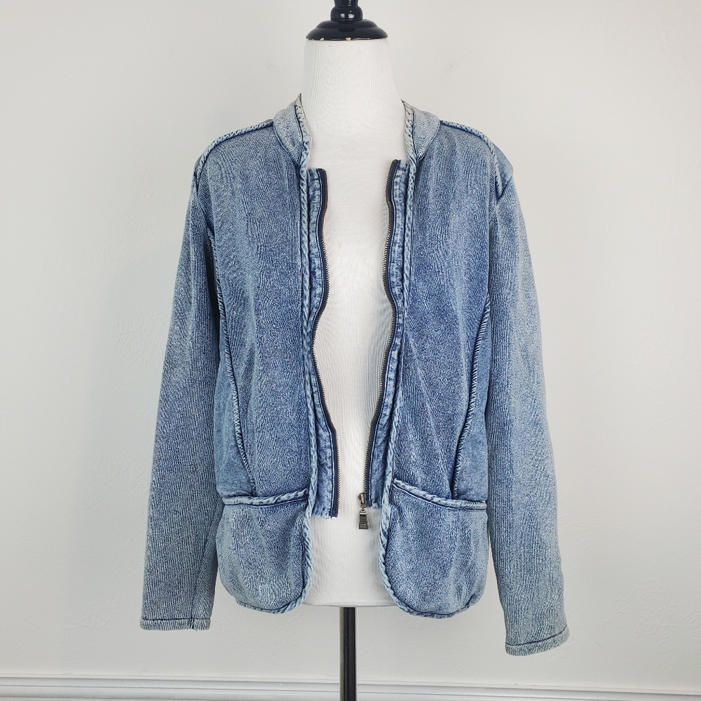 Blue Willi's Jean Jacket Denim Danish Denmark Scandinavian Spring Boho Nordic - Picture 2 of 16